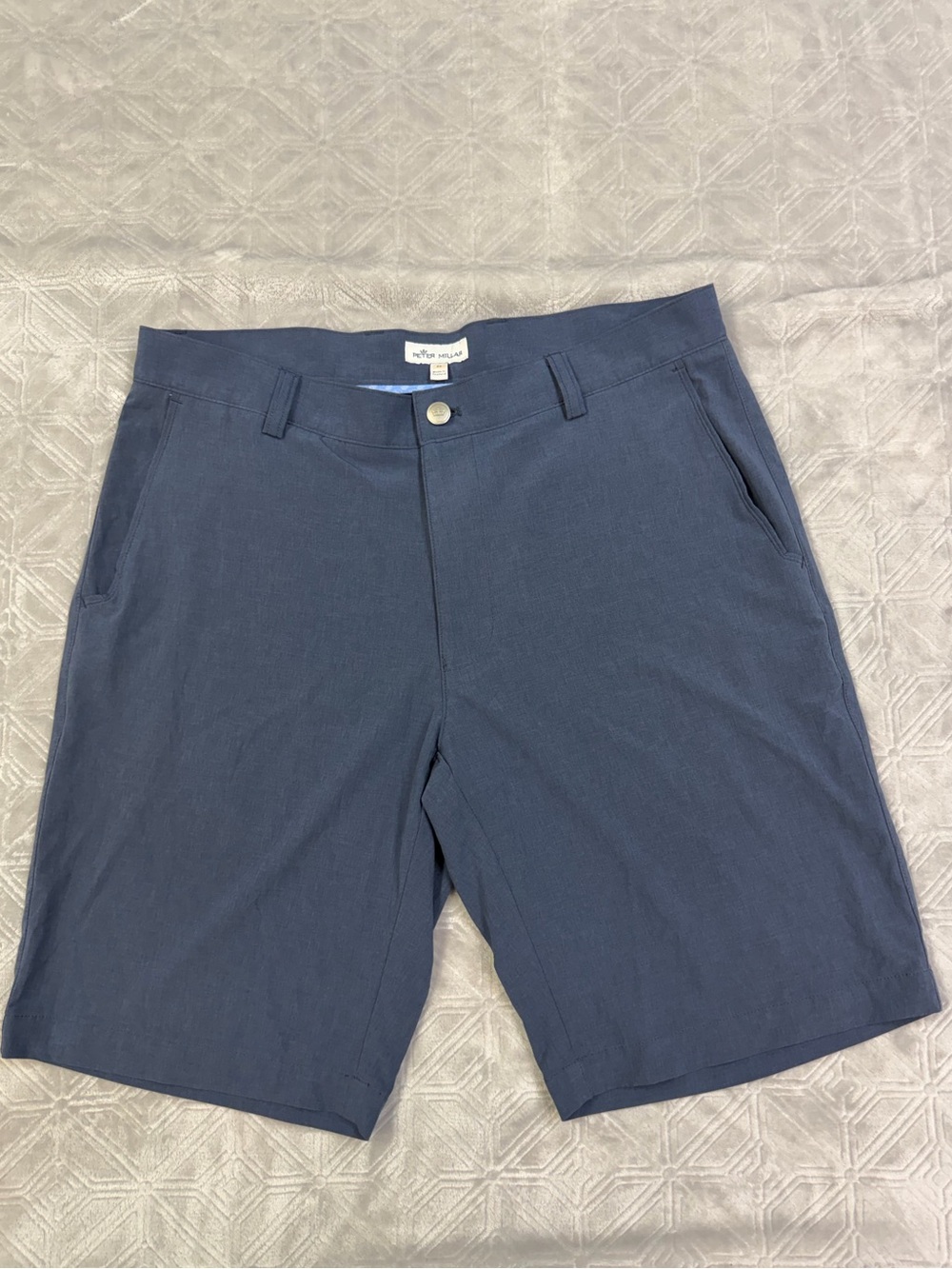 Peter Millar Navy Flat Front Men's Shorts